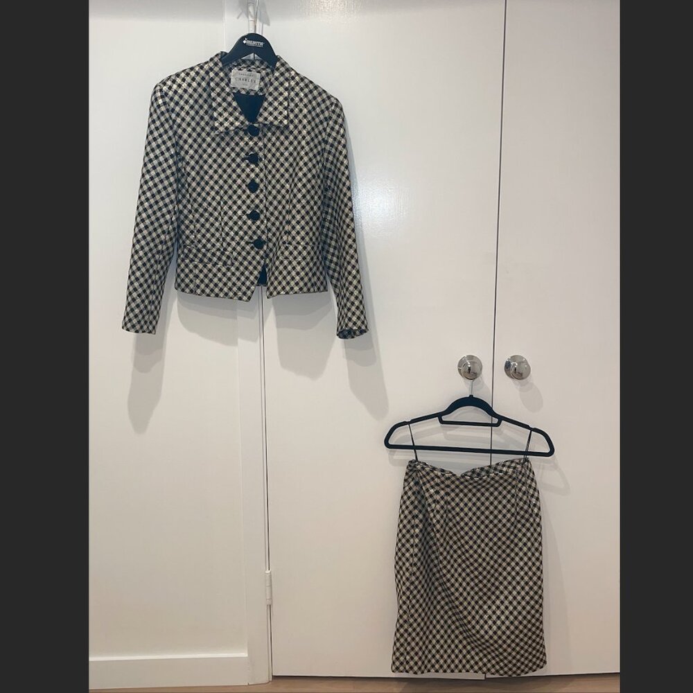 Caroline Charles London 2-piece set blazer and skirt